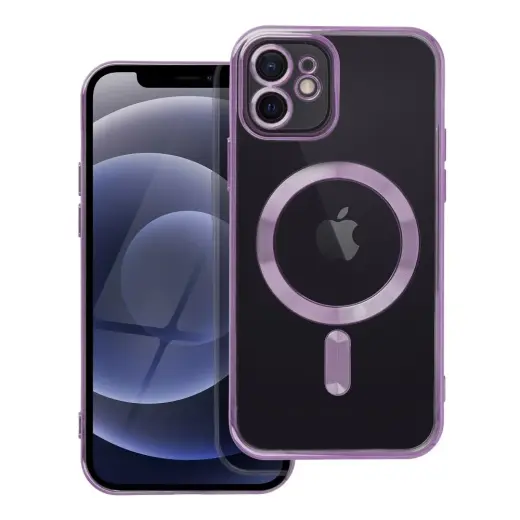 Electro Mag phone case with MagSafe support for iPhone 12 purple