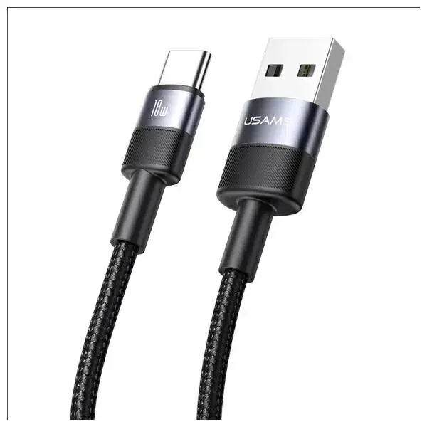 USAMS SY Series SJ718USB01 datu pārraides un uzlādes vads | USB-A to USB-C | 15W | 1.2m