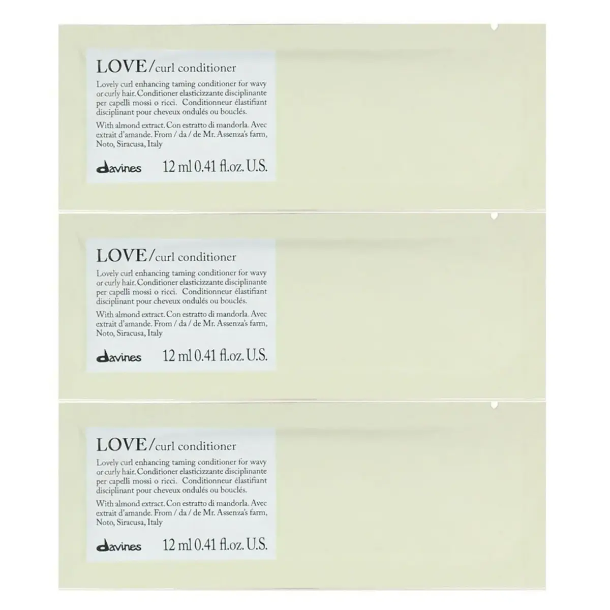 Davines, Love, Hair Conditioner, 12 pcs, 12 ml