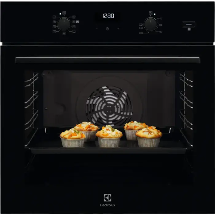 Electrolux cepeškrāsns, iebūv., melna