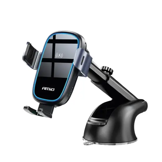 Suction mount Phone Holder with Wireless Charger 15W AMIO-03779