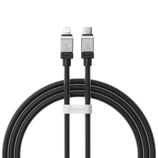 Baseus CoolPlay datu pārraides un uzlādes vads | USB-C uz Lightning | 20W | 1m | melns