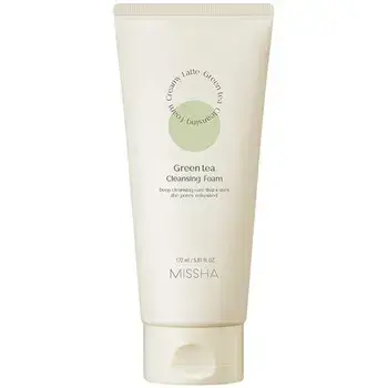 Missha Green Tea Cleansing Foam - Krémová čisticí pěna 172ml