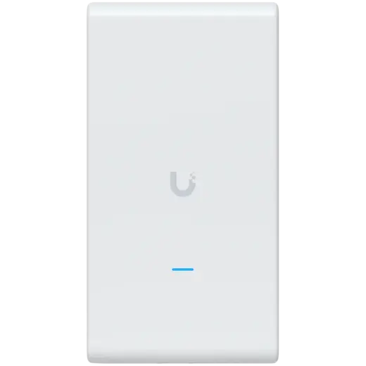 Ubiquiti U6-Mesh-Pro-EU Indoor/outdoor WiFi 6 AP with 4 spatial streams, an integrated super antenna, and a gigabit passthrough port
