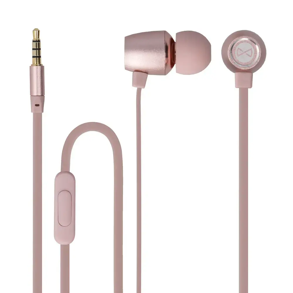 Forever MSE-100 Metal Music Universal Headset with mic|remote | 3.5mm | Rose-Gold