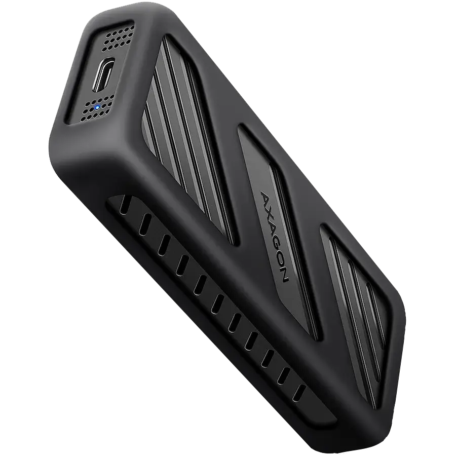 AXAGON EEM2-20G USB-C 3.2 Gen 2x2 20Gbps - M.2 NVMe SSD ARMORED 30-80mm ALU box