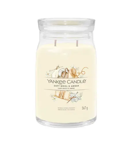 Yankee Candle Soft Wool & Amber signature candle 567 g