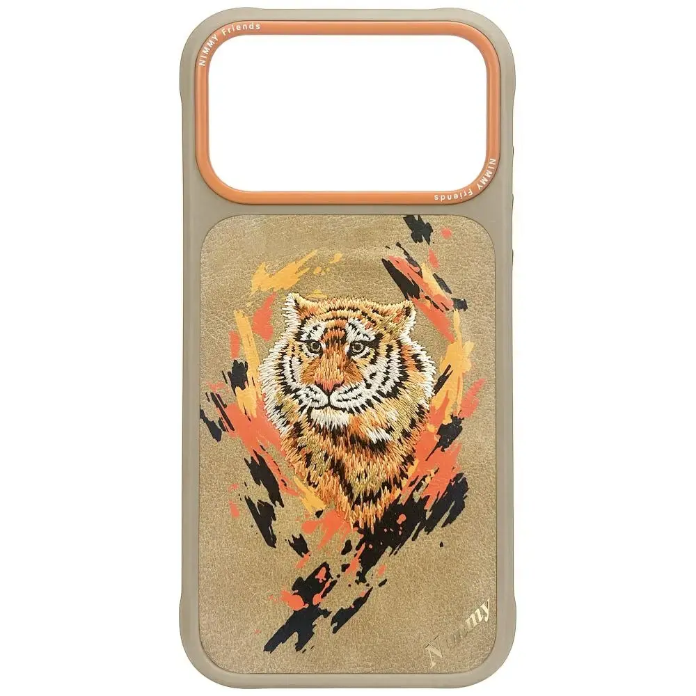 Nimmy Tiger MagSafe case for iPhone 17 Pro light brown