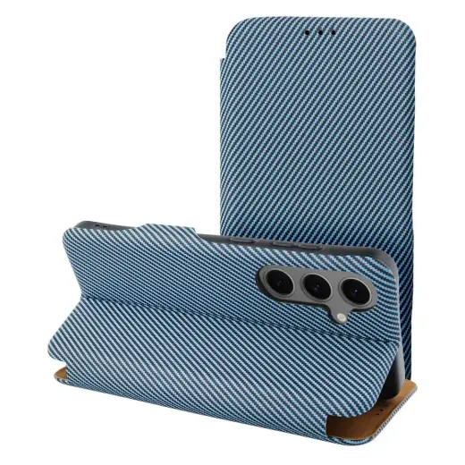 FOLIO Side Magnet knyginio tipo telefono dėklas Samsung Galaxy S25+ (S936) mėlynas