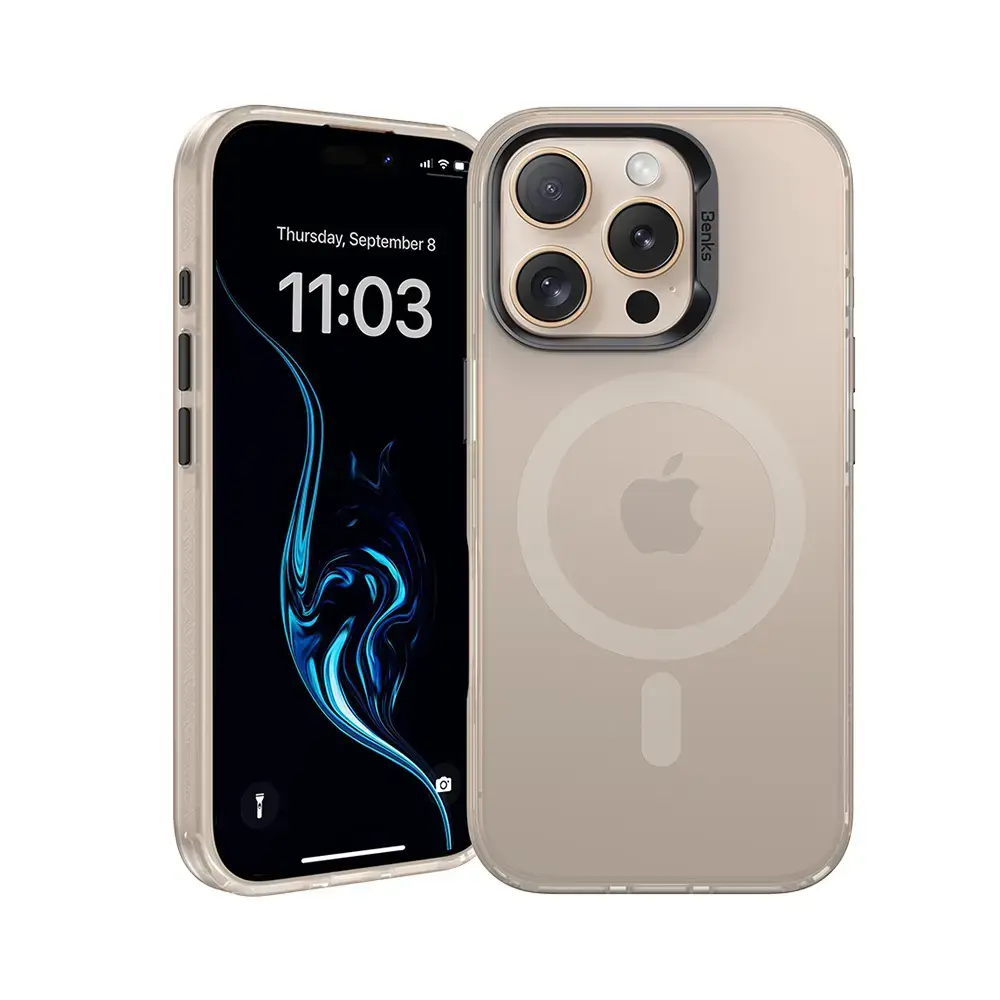 Benks Magnetic Lucid Armor Case (C065) for Iphone 16 Pro gold