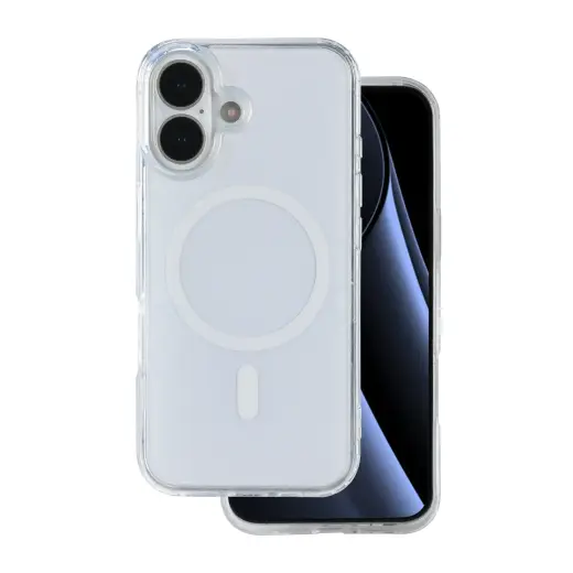 Lowkey Mag чехол с поддержкой MagSafe для телефона iPhone 17 белый