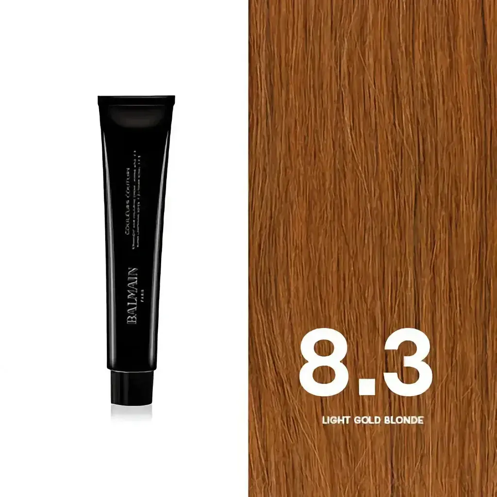 Balmain Professionnel, Couleurs Couture, Permanent Hair Dye, 8.3 Light Gold Blonde, 60 ml