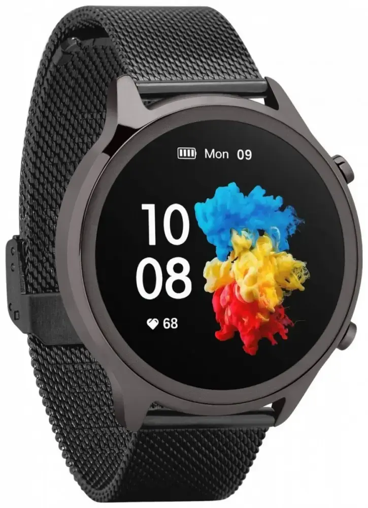 Smartwatch Veronica black steel