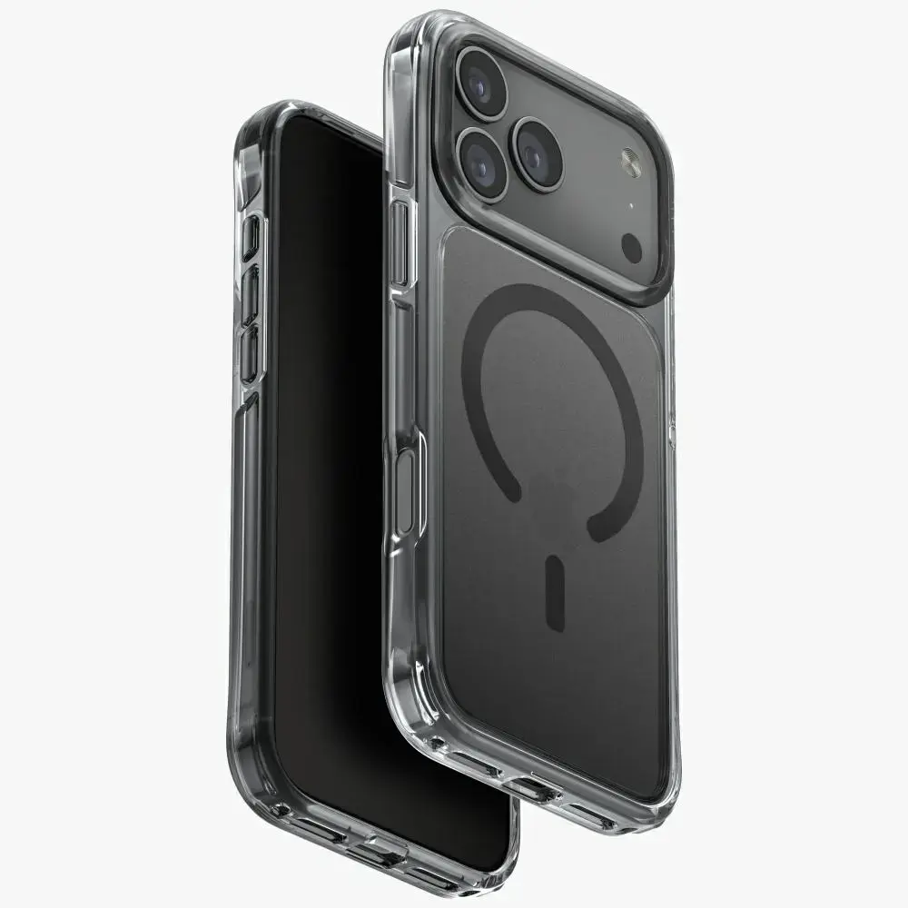 UNIQ LifePro Xtreme maciņš ar statīvu un MagSafe atbalstu telefonam iPhone 17 Pro Max melns