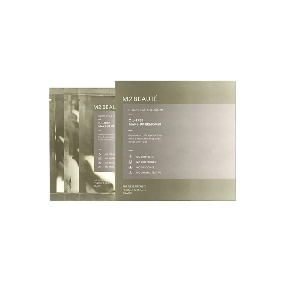 Set, M2 Beaute, Ultra Pure Solutions, Makeup Remover Wipes, 7 pcs