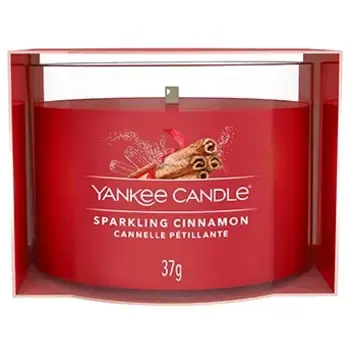 Yankee Candle Sparkling Cinnamon ( třpytivá skořice ) - Votivní svíčka ve skle 37.0g
