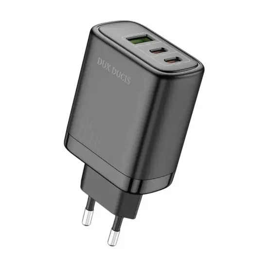 Wall charger Dux Ducis C110 Super Si - USB + 2xType C - PD 65W 5A black