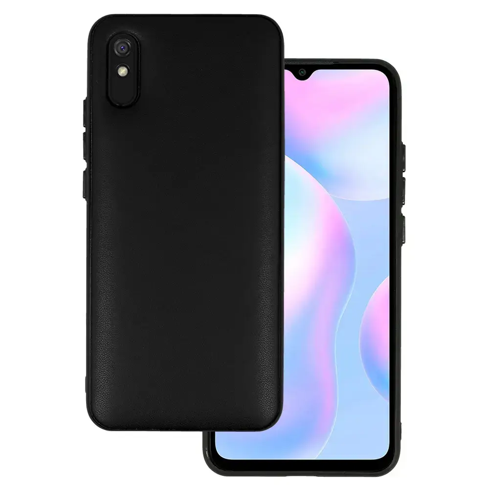 Leather 3D Case for Xiaomi Redmi 9A design 1 black