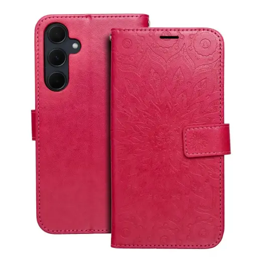 MEZZO mandala grāmatveida maciņš telefonam Samsung Galaxy A35 5G (A356) rozā