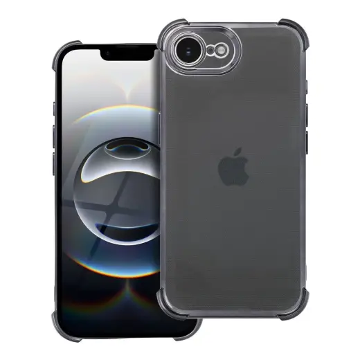 Antishock Electro telefono dėklas iPhone 16e juodas