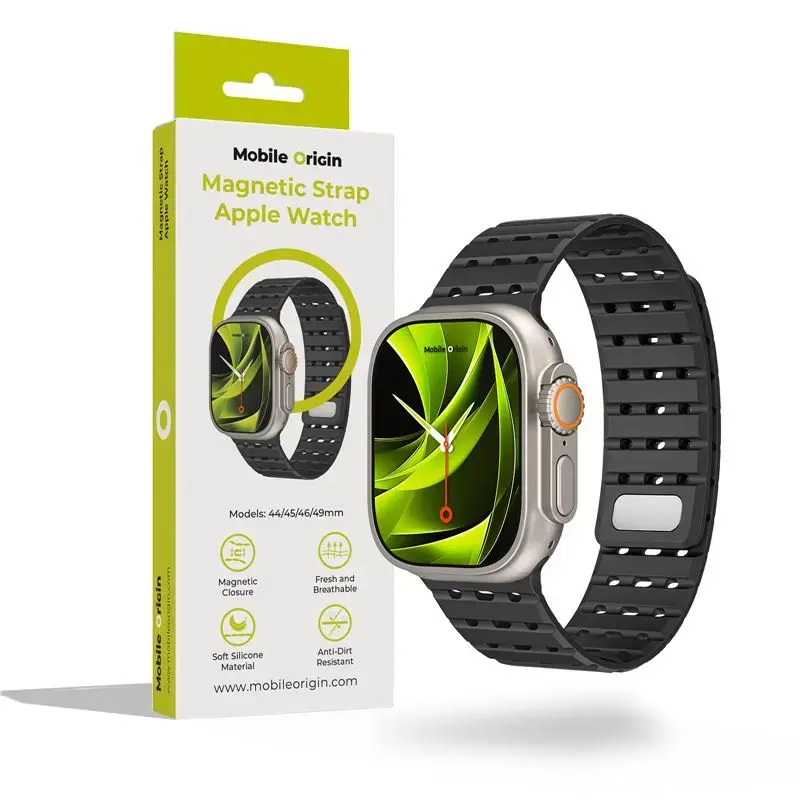 Mobile Origin Magnetic Strap, black -  Apple Watch 49mm/46mm/45mm/44mm