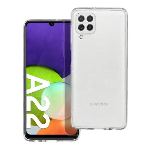 CLEAR 2 mm telefono dėklas Samsung Galaxy A22 4G (A225) skaidrus