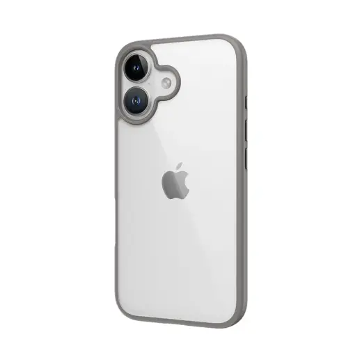 Rock Guard Series Case for Iphone 16 transparent-grey