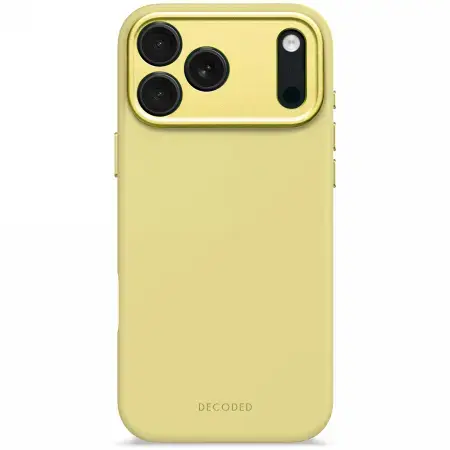 Decoded AntiMicrobial Silicone Backcover MagSafe for iPhone 17 Pro Max - Yellow