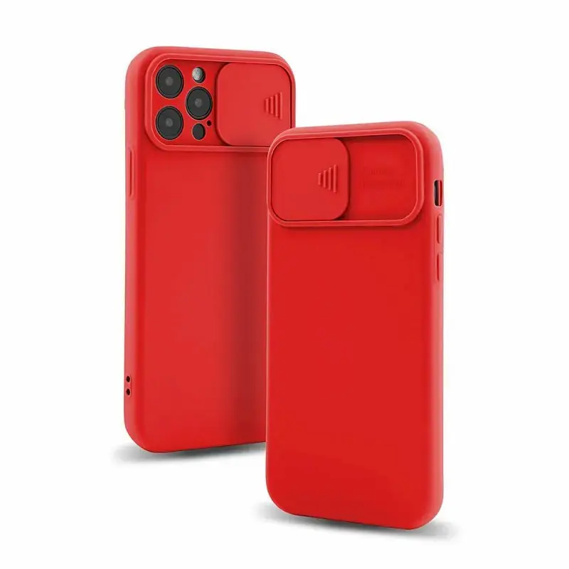 Fusion Camera Protect silikona aizsargapvalks Apple iPhone 13 Pro Max sarkans
