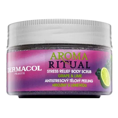 Dermacol Aroma Ritual Stress Relief ķermeņa skrubis Vīnogas un laima 200 g