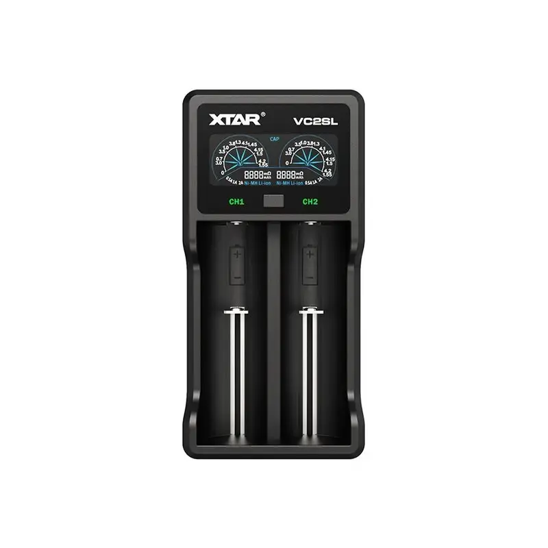 XTAR Lādētājs 1-2 Li-ion 10440-26650, AAAA/AAA/AA/A/SC/C/D