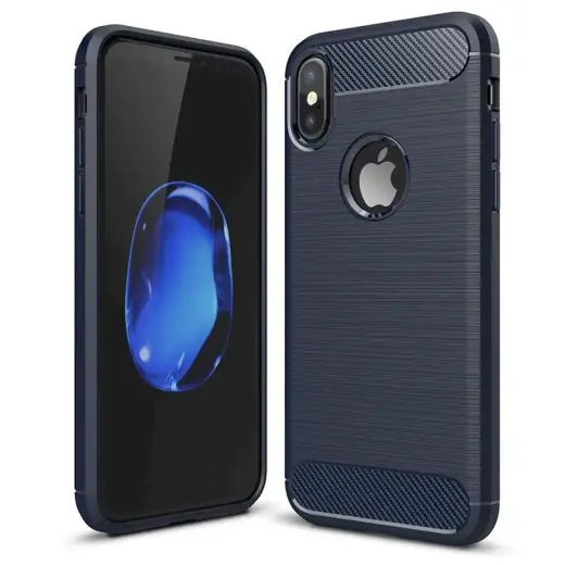 Fusion Trust Back Case Silicone Case For Apple iPhone X | XS Blue