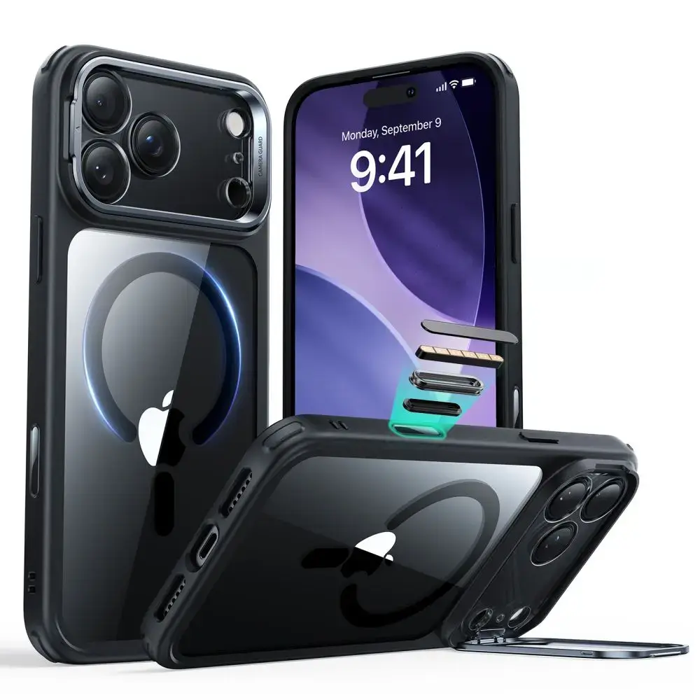 ESR CLASSIC HYBRID maciņš telefonam iPhone 17 Pro Max caurspīdīgs