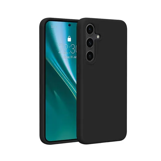 Etteri Silicone phone case for Samsung Galaxy S25 Plus black