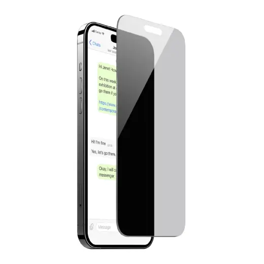 Puro Privacy karastatud klaas telefonile iPhone 16 | iPhone 15 (privaatsusefekt)