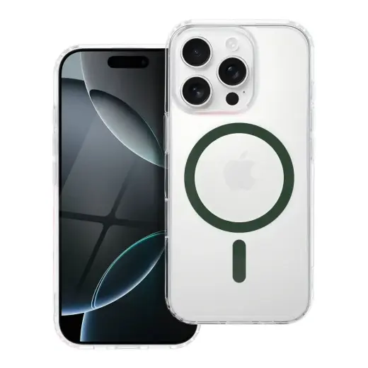 Drop Glue Colorful Ring telefono dėklas su MagSafe palaikymu Samsung Galaxy S26 Ultra (S948) žalias