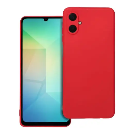 Soft telefono dėklas Samsung Galaxy A06 raudonas