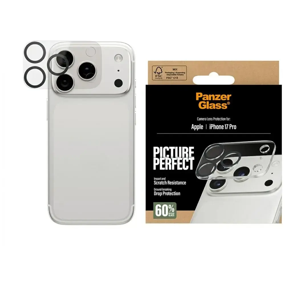 Tempered glass lens protector PanzerGlass  PicturePerfect for iPhone 17 Pro | 17 Pro Max
