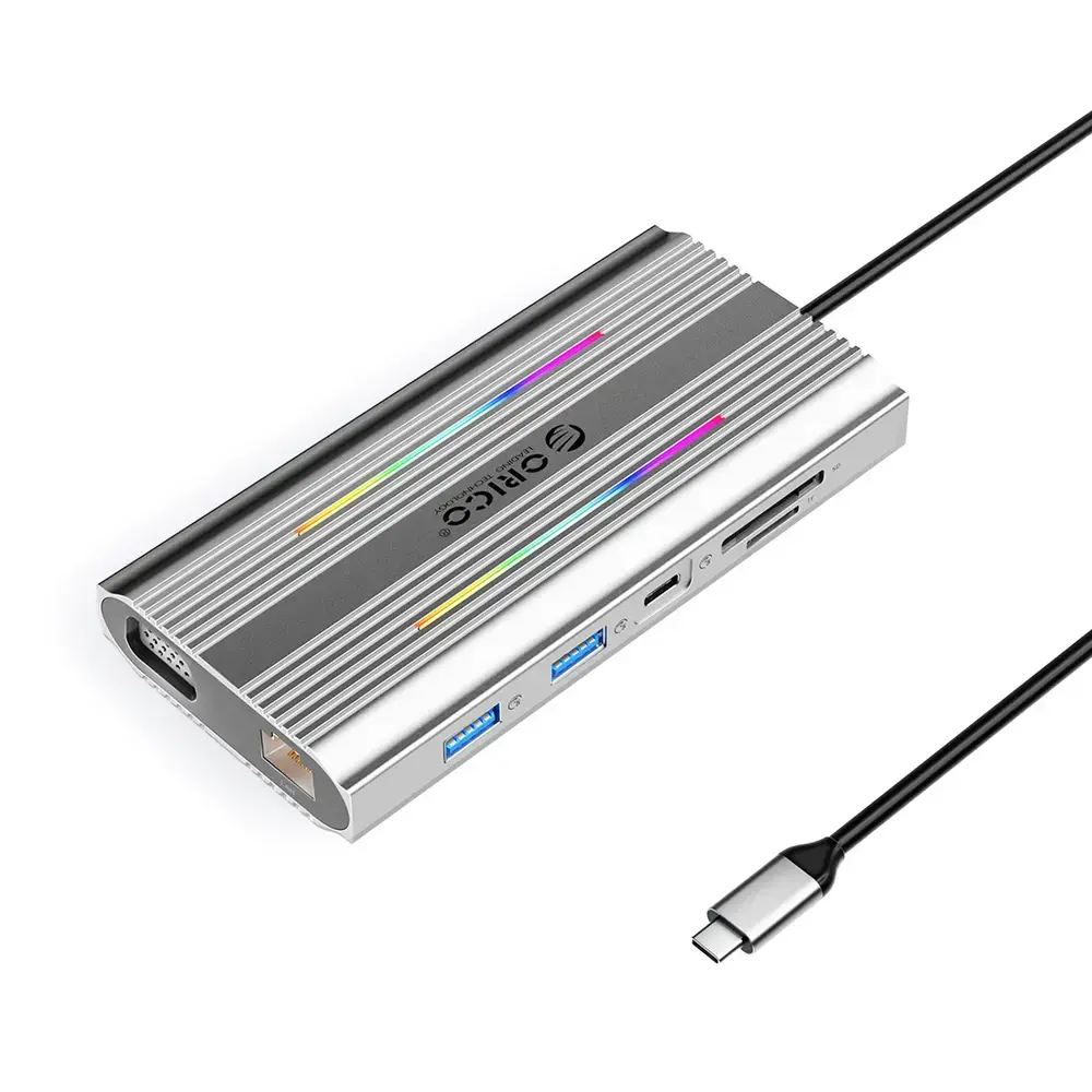 Orico XCR 12-in-1 RGB USB-C Docking