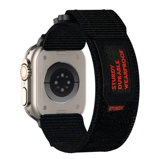 Nylon loop for Apple Watch 42/44/45/49 design 4 black