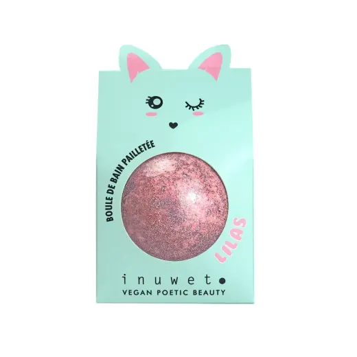 Inuwet, Lilas, Hydrating, Floral, Bath Bomb, 120 g