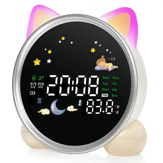 Multifunction alarm clock MajesticLine white