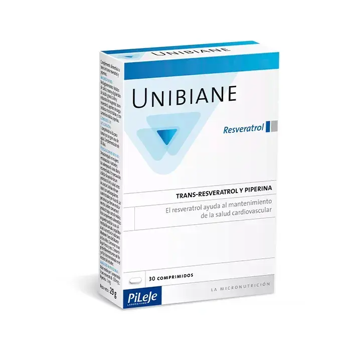 PILEJE Unibiane Resveratrol 30 Capsules (3701145600373)