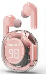Austiņas Gembird Transparent TWS in-ears Pink