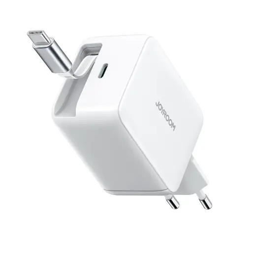 Joyroom JR-TCL06 tīkla lādētājs | 67W | GaN | USB-C | ar USB-C vadu komplektā | balts
