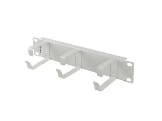 Cable organizer 10 inches with 3 metal holders TYPE B grey
