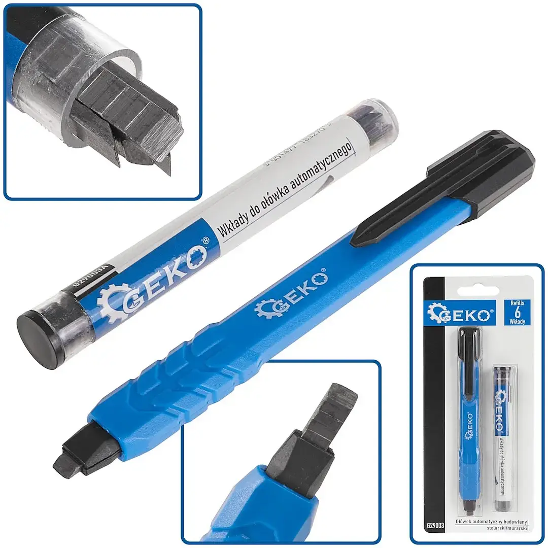 Carpenter/Masonry Pencil + 6 Refills