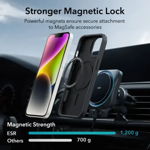 ESR CH HALOLOCK MAGSAFE IPHONE 14 PLUS | 15 PLUS BLACK Photo
