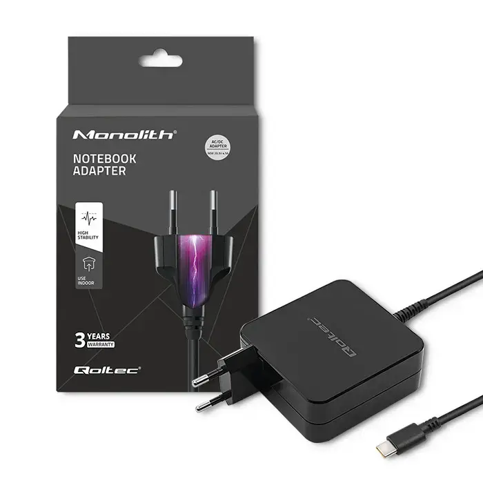 Qoltec tīkla lādētājs | 90W | USB-C