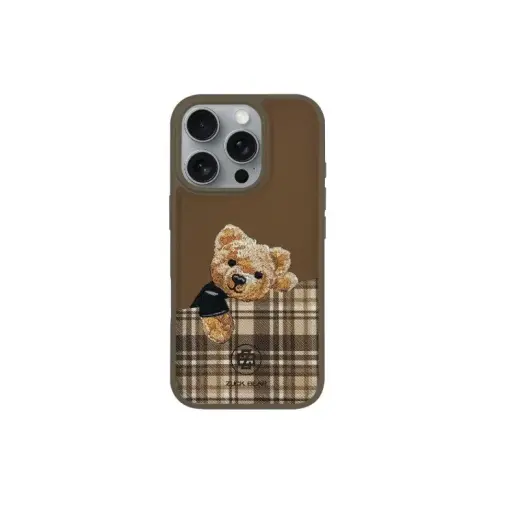 Zuck Bear Darren maciņš telefonam iPhone 16 Pro zelta krāsā